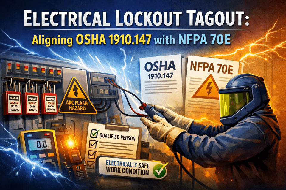 Electrical Lockout Tagout: Aligning OSHA 1910.147 with NFPA 70E